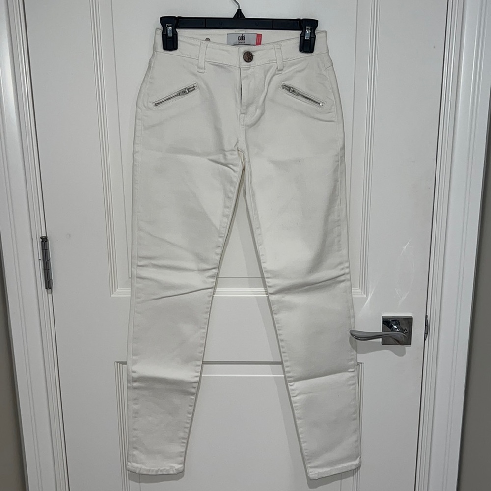 Cabi zip curvy skinny jeans